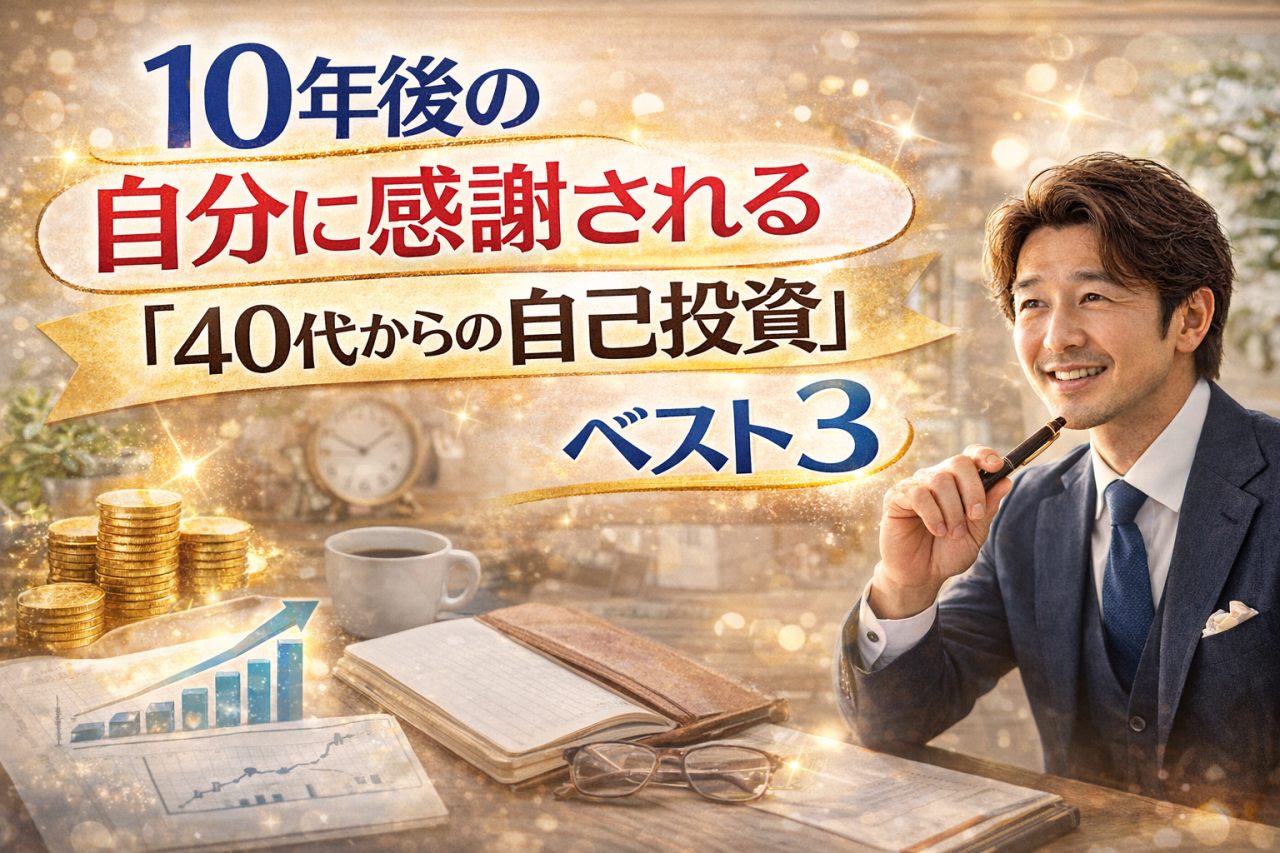 10年後の自分に感謝される「40代からの自己投資」ベスト3
