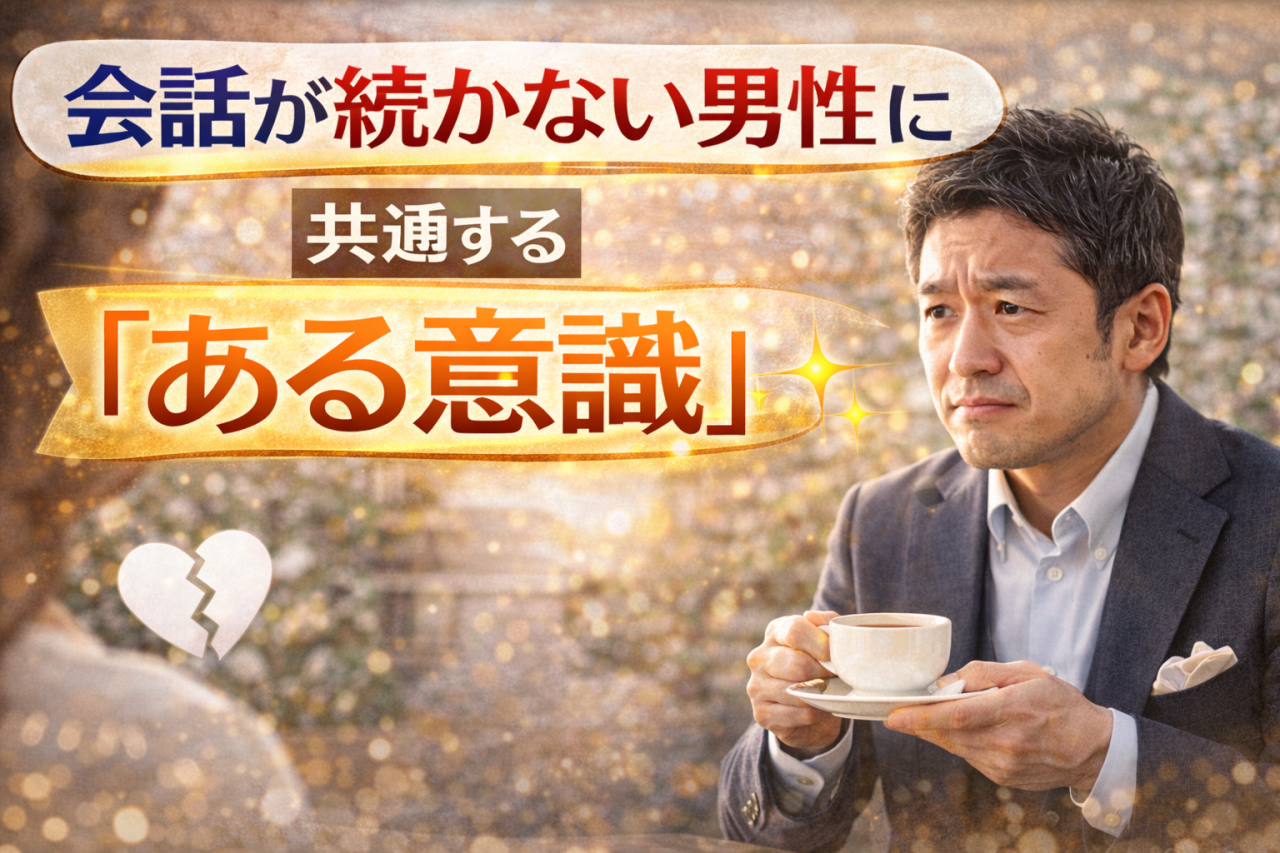 会話が続かない男性に共通する“ある意識”