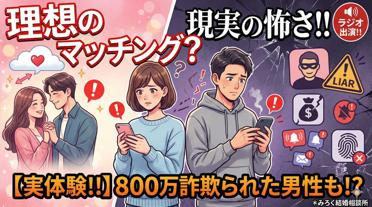 マッチングアプリの「理想と現実」