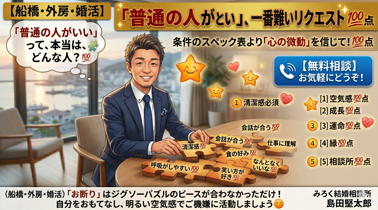 「普通の人がいい」という、一番難しいリクエスト