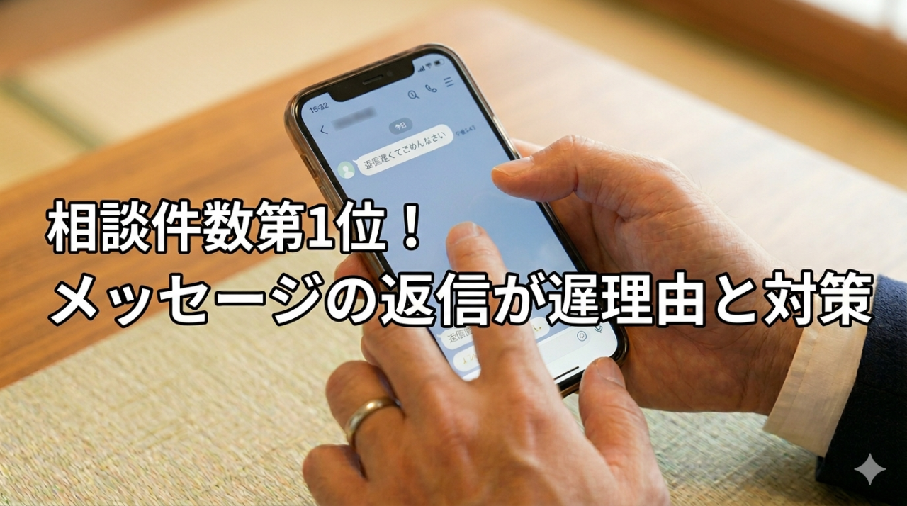 相談件数第1位！メッセージの返信が遅い理由と対策