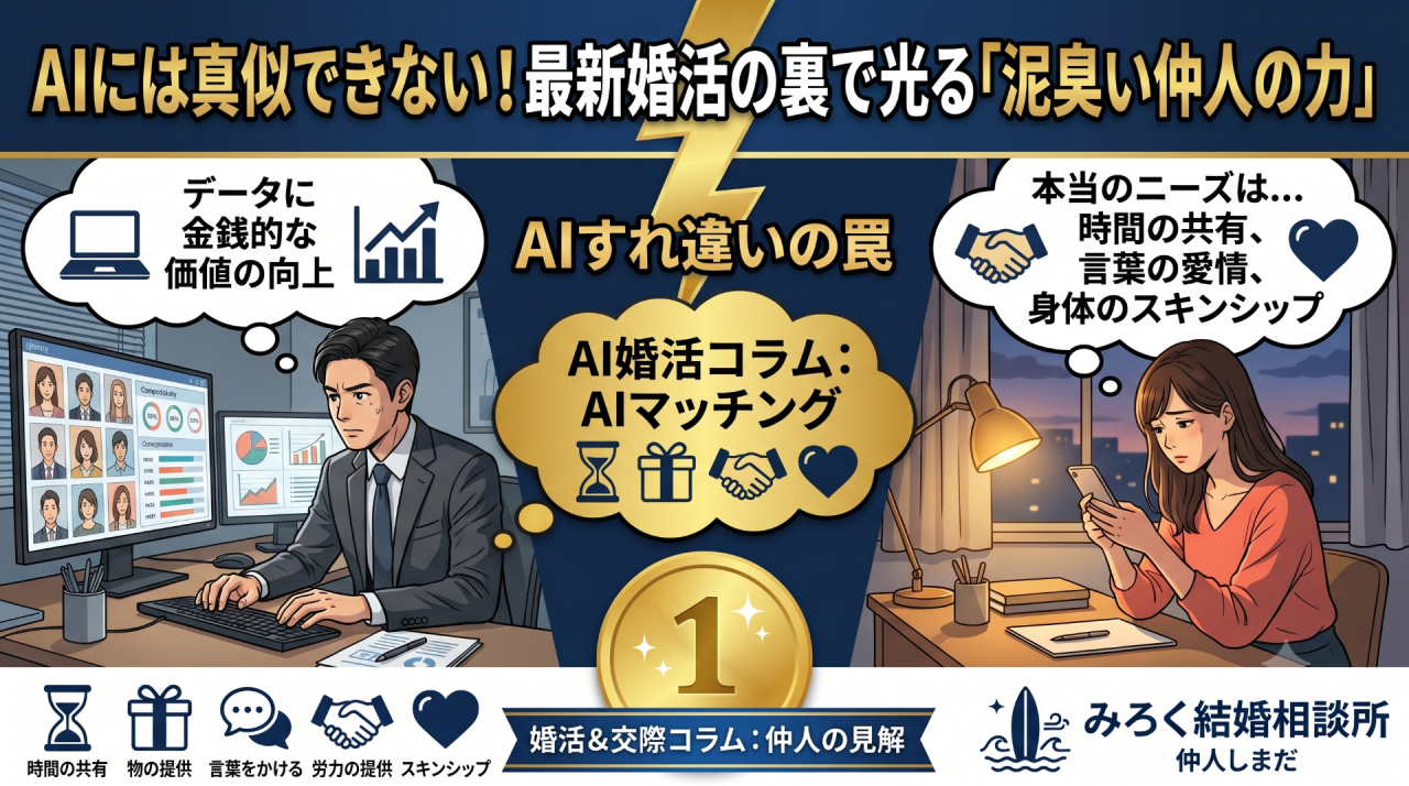 AIには真似できない！最新婚活の裏で光る「泥臭い仲人の力」