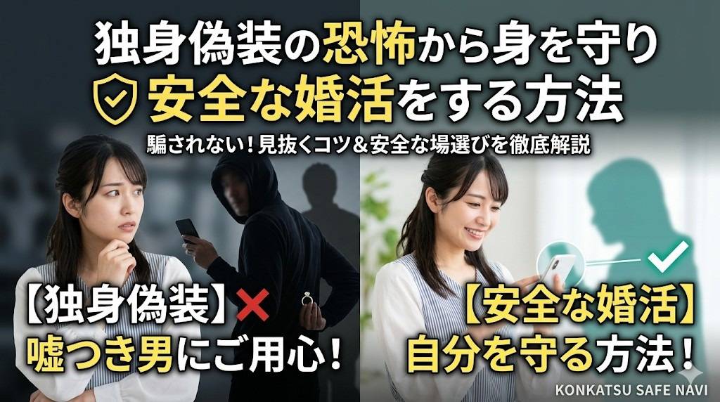 独身偽装の恐怖から身を守り安全な婚活をする方法