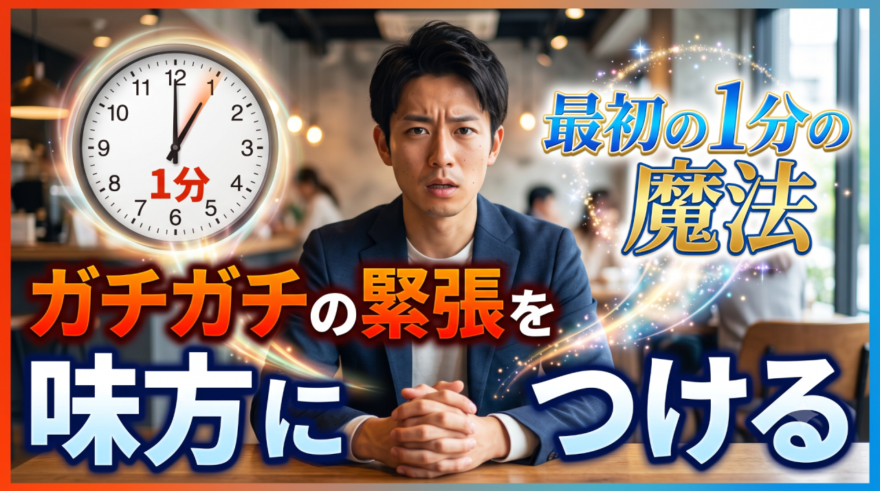ガチガチの緊張を味方につける最初の１分の魔法