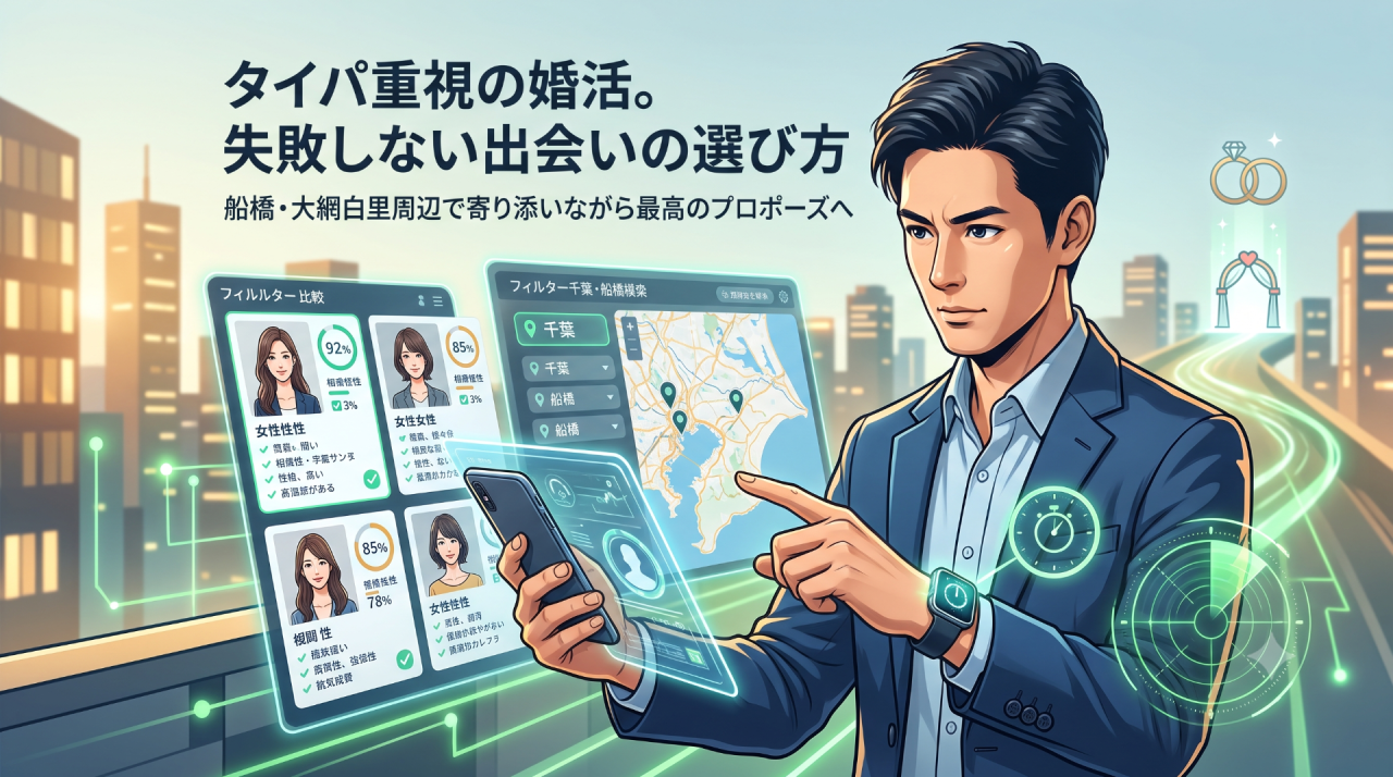 タイパ重視の婚活。失敗しない出会いの選び方