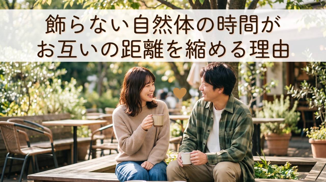 飾らない自然体の時間がお互いの距離を縮める理由