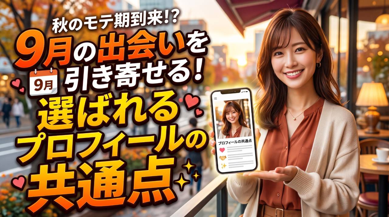 ９月の出会いを引き寄せる！選ばれるプロフィールの共通点