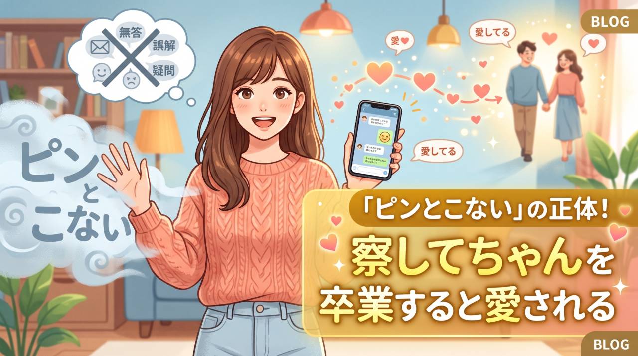 「ピンとこない」の正体！察してちゃんを卒業すると愛される