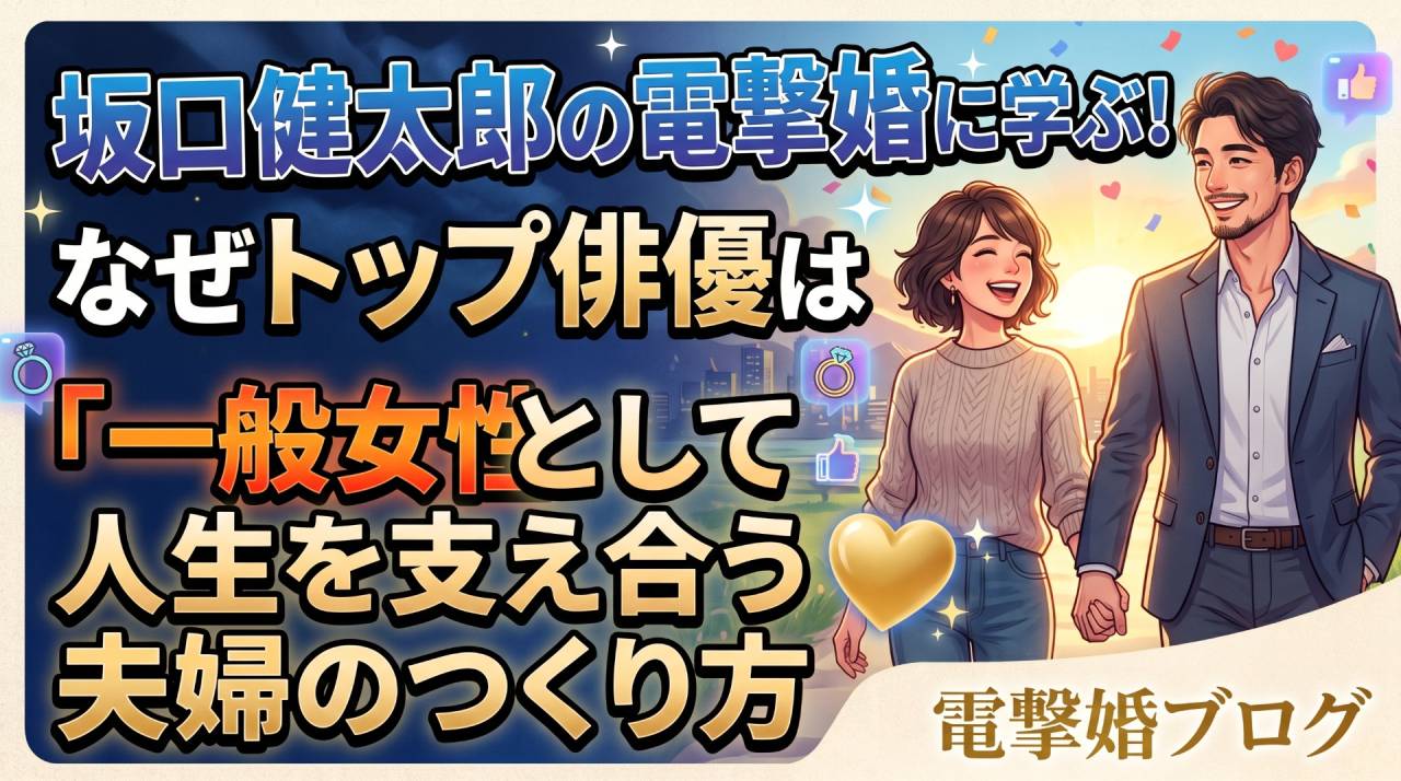 坂口健太郎の電撃婚に学ぶ！なぜトップ俳優は「一般女性」を選ぶのか
