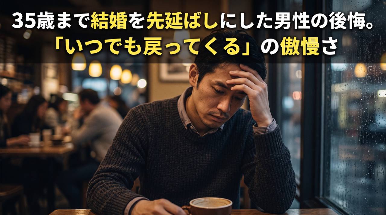 35歳まで結婚を先延ばしにした男性の後悔。「いつでも戻ってくる」の傲慢さ