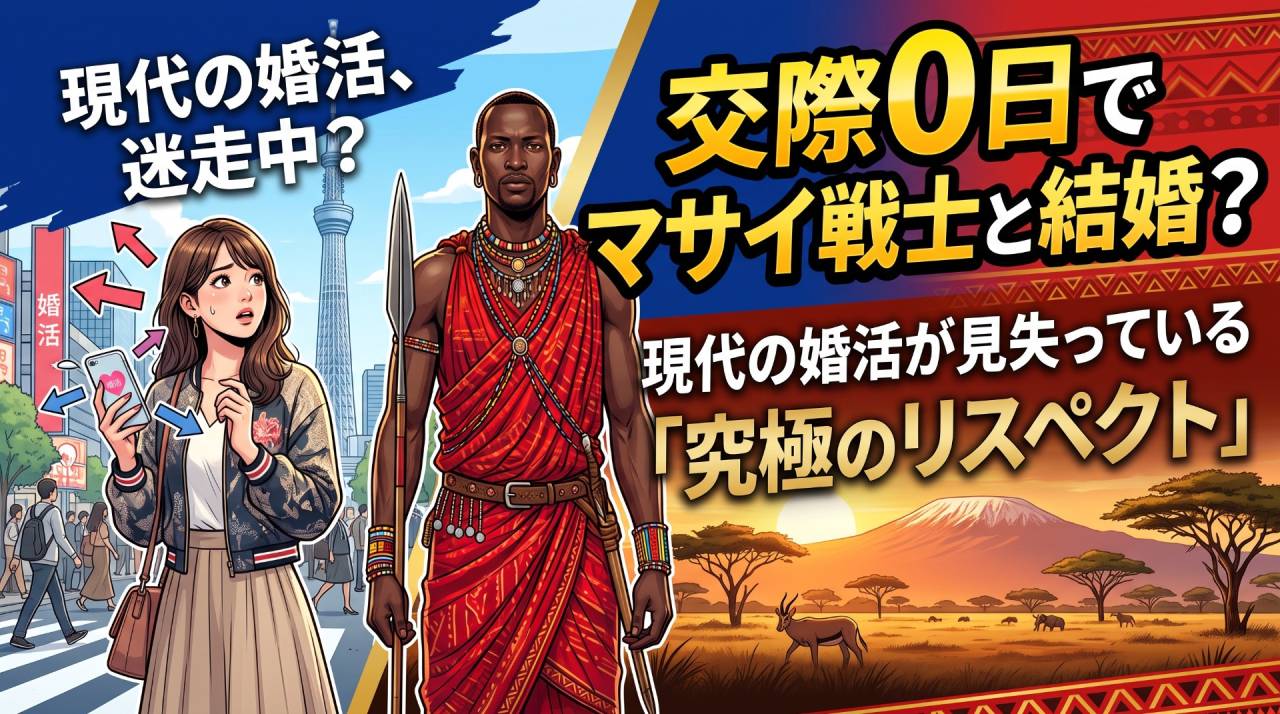 交際0日でマサイ戦士と結婚？現代の婚活が見失っている「究極のリスペクト」