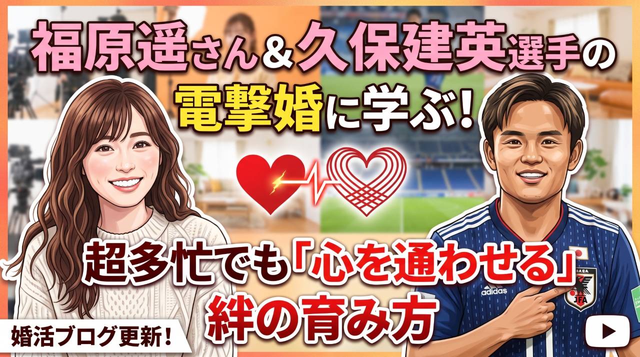 福原遥さん＆久保建英選手の電撃婚に学ぶ！超多忙でも「心を通わせる」絆の育み方