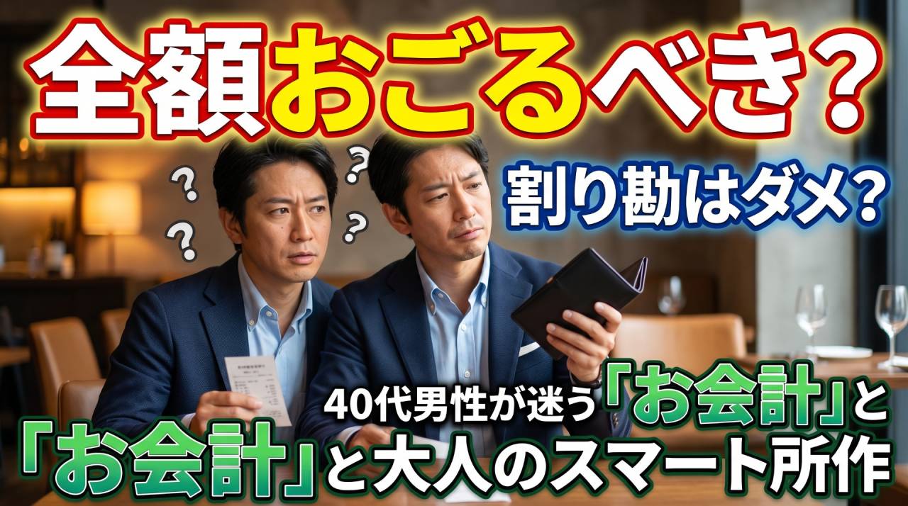 全額おごるべき？割り勘はダメ？40代男性が迷う「お会計」と大人のスマート所作