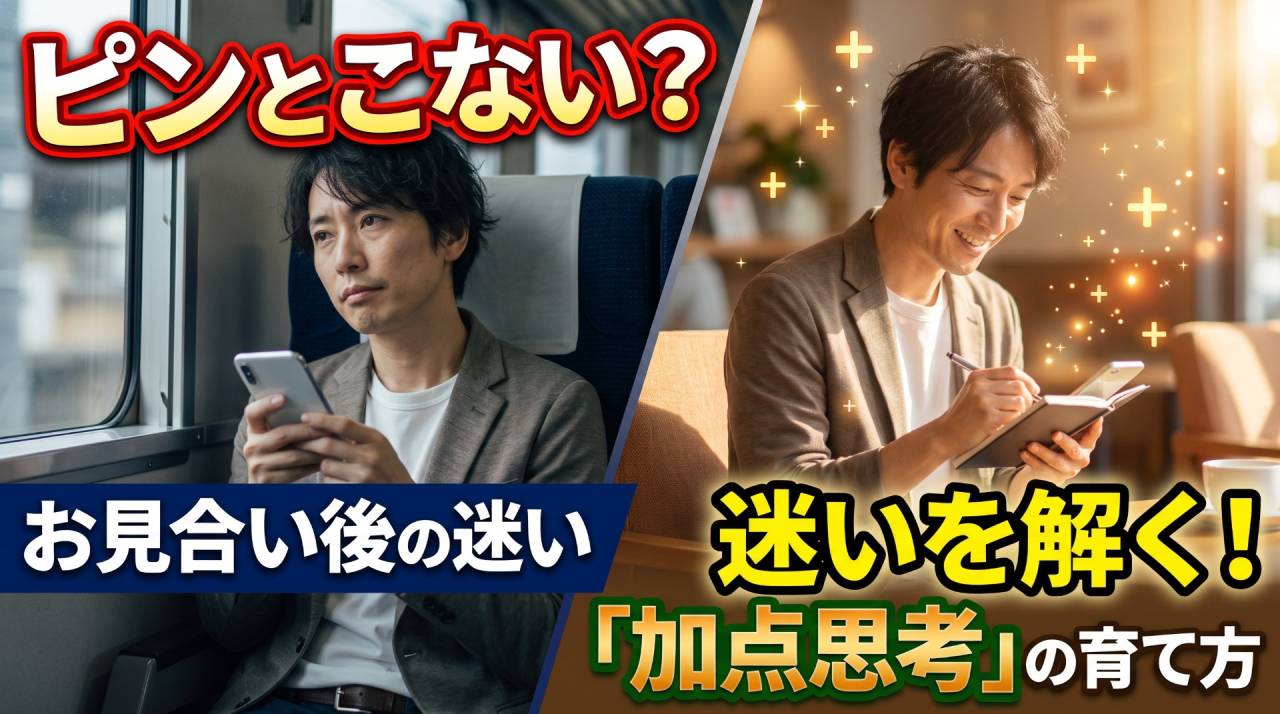 ピンとこない？お見合い後の迷いを解く「加点思考」の育て方